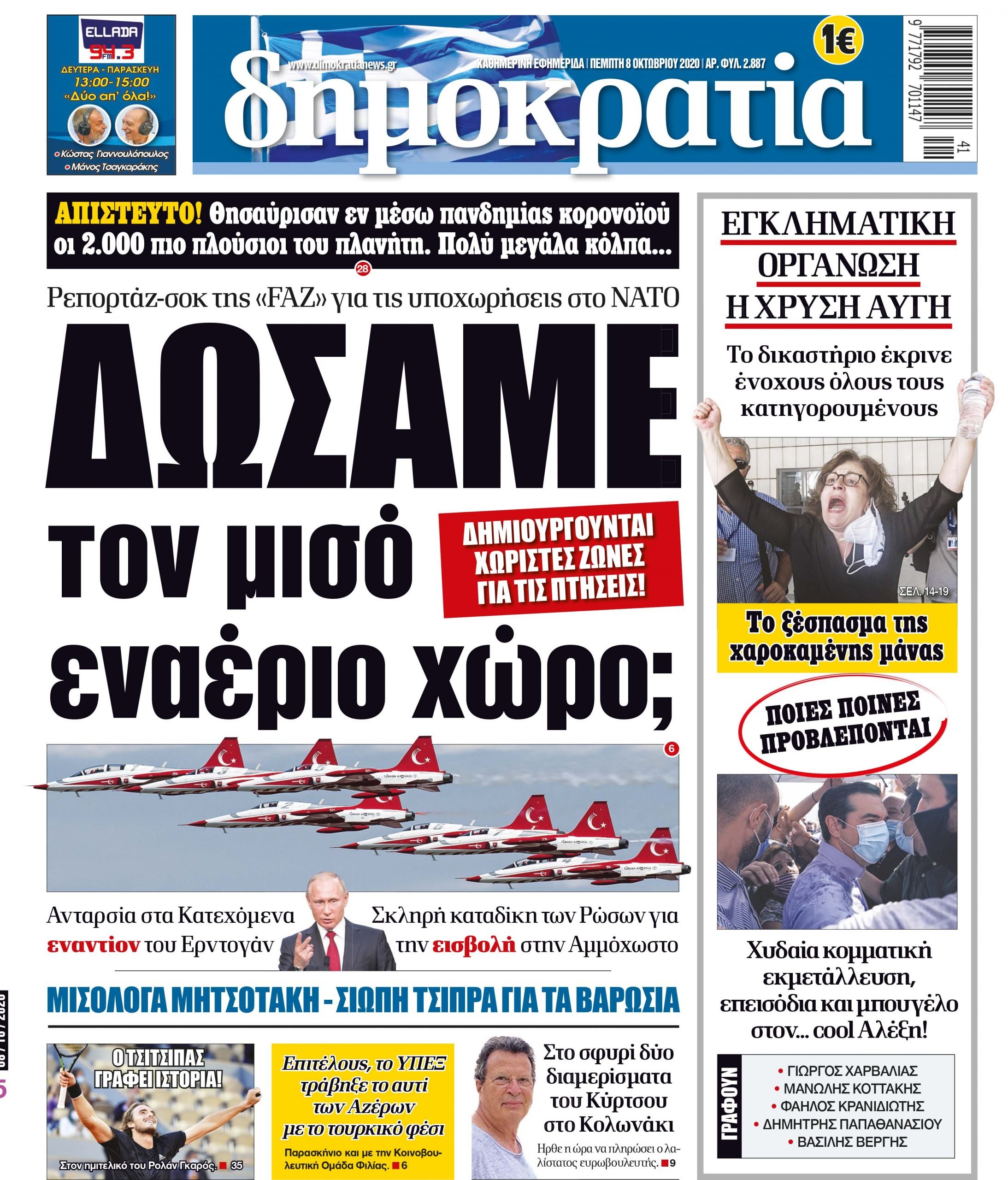 Πέμπτη 08.10.2020