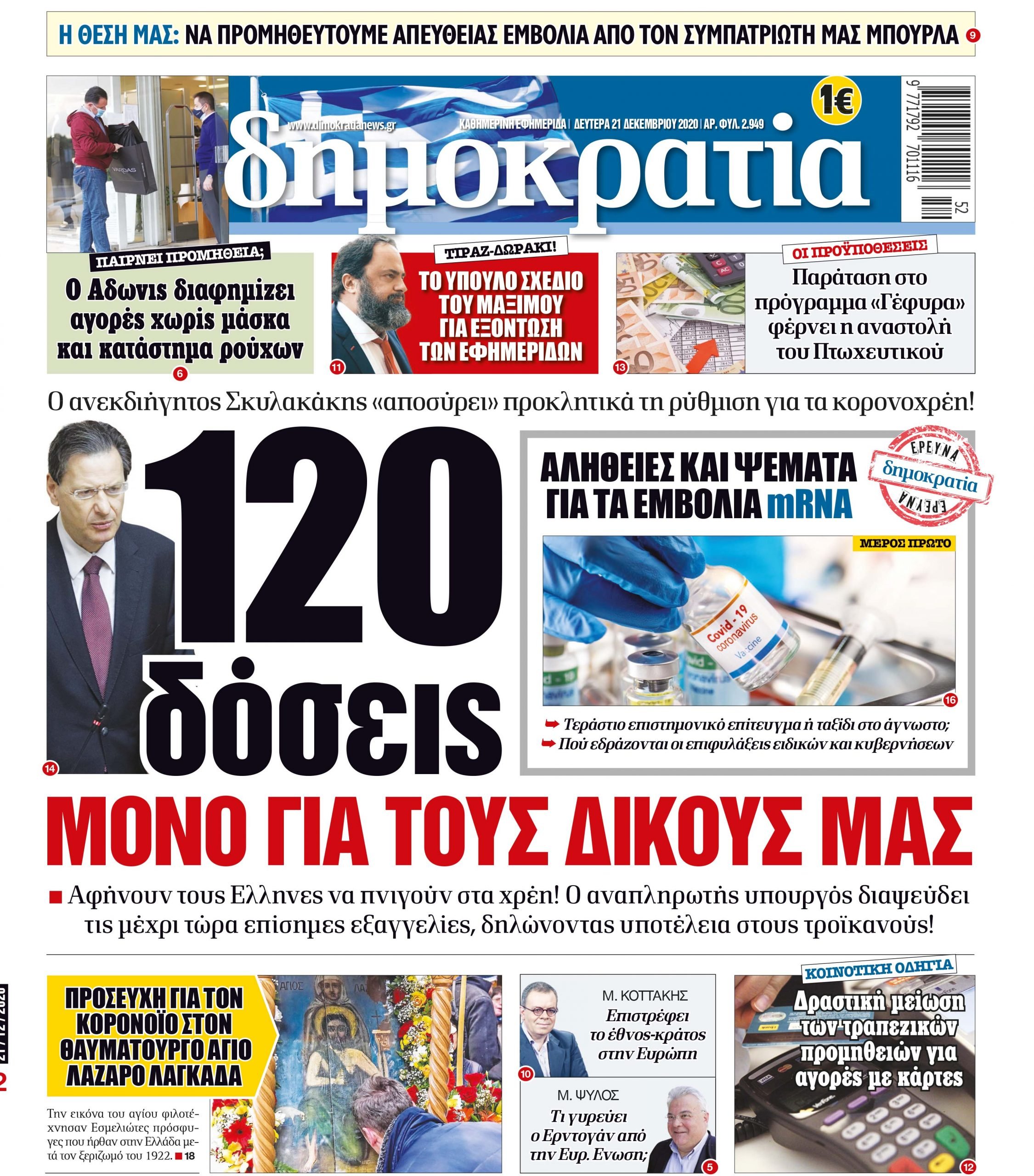 Δευτέρα 21.12.2020