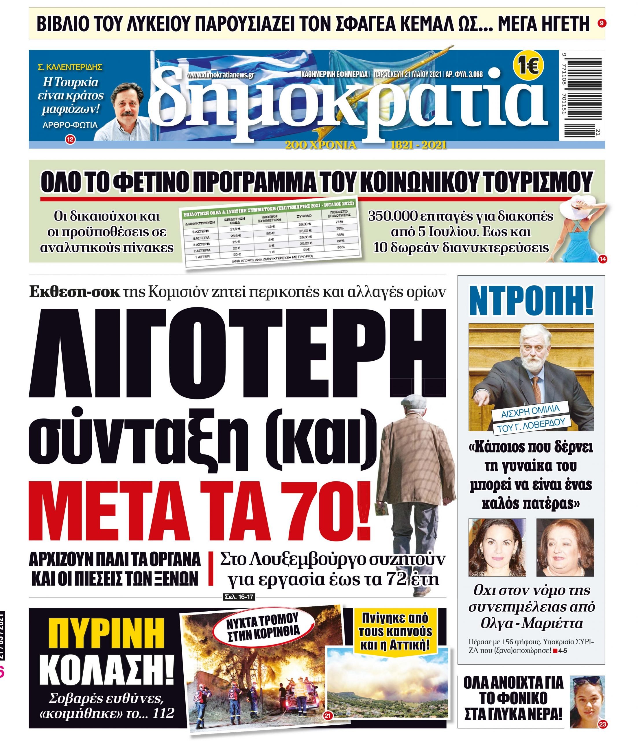 Παρασκευή 21.05.2021