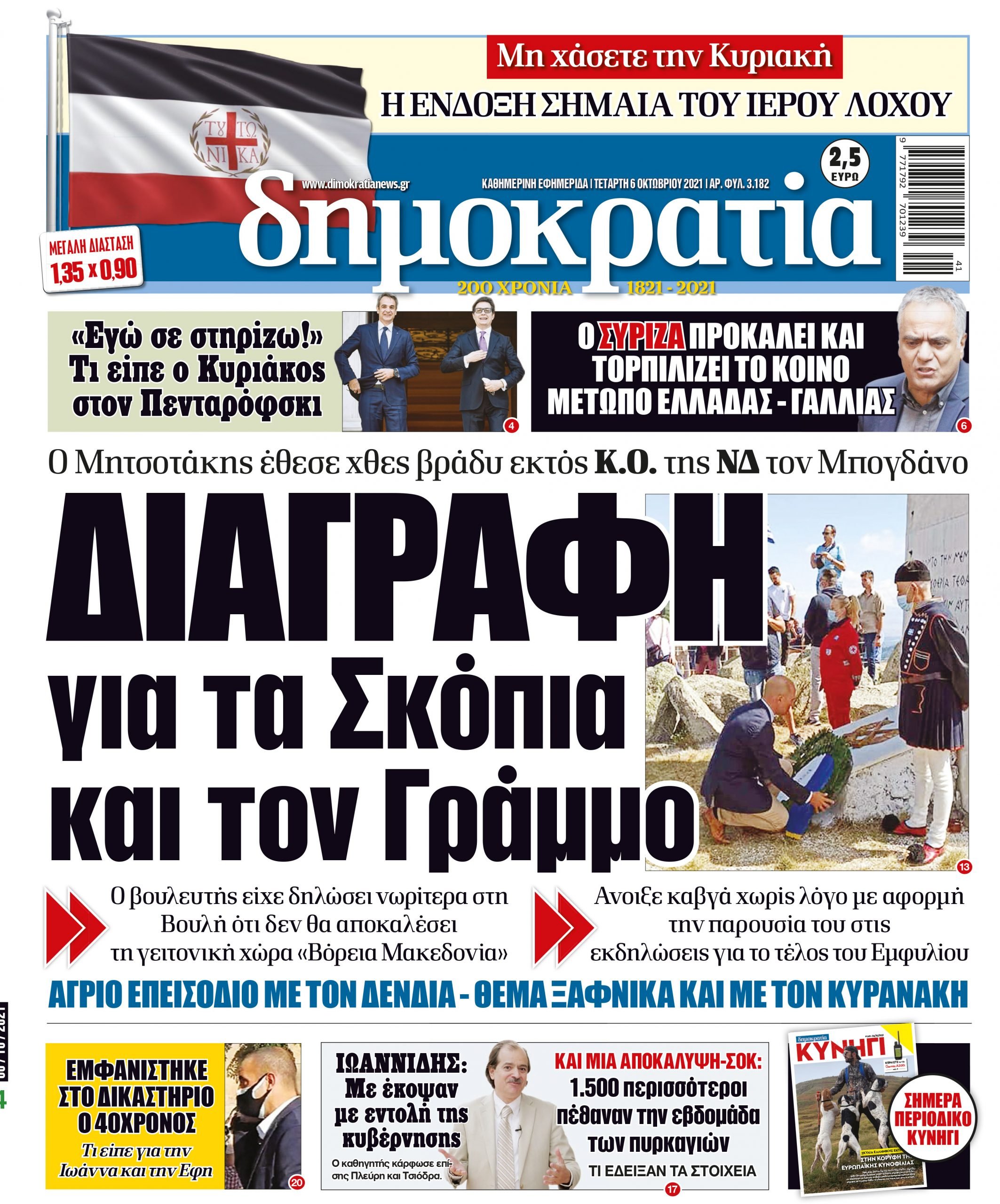 Τετάρτη 06.10.2021