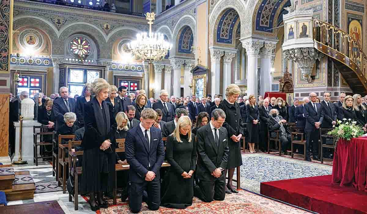 Συγκίνηση στο μνημόσυνο του τέως βασιλιά Κωνσταντίνου